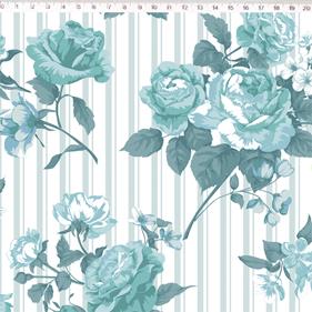 Tela algodón estampada - Colorful - Verde - B-FM - 1 metro  | TX2008-015