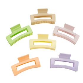 Pinza pelo rectangular 8.5 cm. - Surtido 2 - 12 unid.   | PA0188