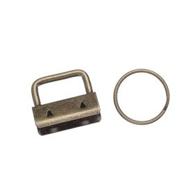 Llavero con clip colgante 32 mm.. - 6 blister x 2 unid. | FR5061 | FORNITURAS METÁLICAS MOCHILA Y BOLSOS