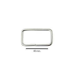 Pasador metal 4 cm. - Metal - 12  unid.  | FR-40OVP | MAS MODELOS PASADOR