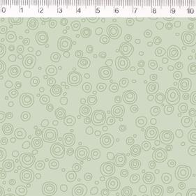 Tela algodón estampada - Bubbles - Verde - B-FM - 1 metro  | TX2009-015