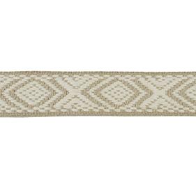 Cinta espiga étnica algodón 3 cm. - Beige/Marfil - 15 metros | MC2127-006 | MODELOS CINTAS ETNICAS