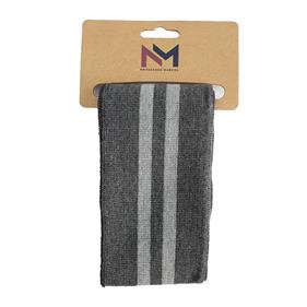 Cintura elástica rayas - gris oscuro - gris claro - 1 unid. | TX1001