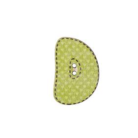 Botón madera - Letra D - 24 unid.  | FR2011-00D | ABECEDARIO BOTÓN MADERA