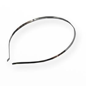 Diadema metálica plateada 5 mm. - 24 unid. | 4286