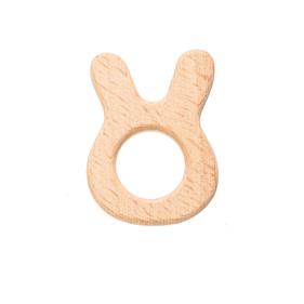 Forma madera natural conejo - 5 unid.     | FR2081