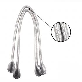 Asa piel fantasía 60 cm. - Plata metalizado - 1 par  | AS1004-011 | ASAS PIEL