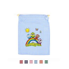 Bolsa ropita vichy estampada - 6 unid. | BL0095 | BACK TO SCHOOL