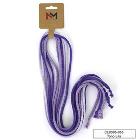 Cordón pelo acrílico - Tono lila - 2 x 6 unid.    | CL0395-053