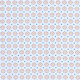 Tela popelin algodón estampado - Celeste - 1 metro | TX0323-010