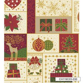 Tela algodón Surtida - Nv - 23 - Marfil - B-Fernando Maluhy - 1 metro    | CH119C03