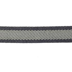 Cinta espiga rayas algodón 3 cm. - Gris - 15 metros  | MC2134-005 | CINTA RIGIDA ESPIGA RÚSTICA