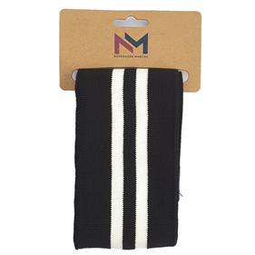 Cintura elástica rayas - negro - blanco - 1 unid. | TX1006