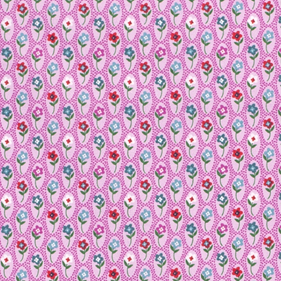 Tela popelin estampado - Rosa - 1 metro | TX0313-009