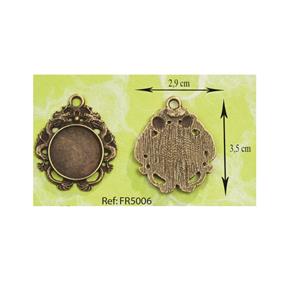 BASE CAMAFEO BRONCE REDONDO - 12 UNID. | FR5006