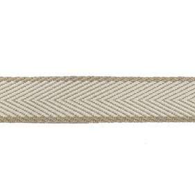 Cinta espiga rayas algodón 3 cm. - Beige - 15 metros | MC2126-006