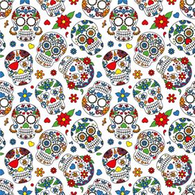 Tela algodón popelin estampado patchwork - Blanco - 1 metro | TX3050-0282007