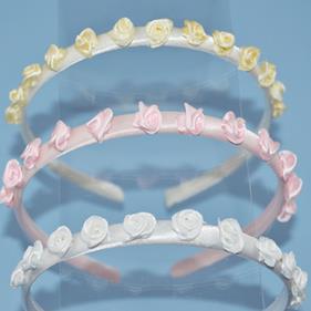 Diadema forrada flores - 2 unid. | 1458