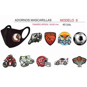 Expositor adornos parches termoadhesivos estampados - 40 unid. | EX4004