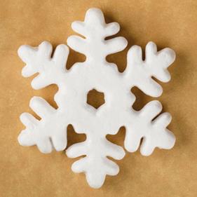 Copo de nieve porex poliestireno 14.2 cm. - 6 unid.  | FR0266 | MAS MODELOS POREX