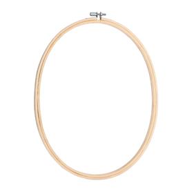 Bastidor aro ovalado bamboo bordar 20 X 25 cm. - 5 unid. | FR2040