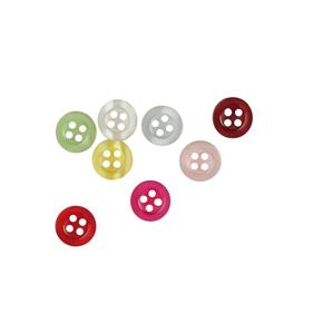 Botón plástico liso 9 mm - 100 UNID.       | FR1022