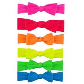 Turbante poliamida 3.5 con lazo tono fluor -  6 unid | TU0222