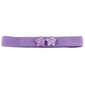 Turbante 1.5 cm. estrella purpurina - 12 unid.  | TU0203