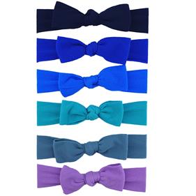 Turbante poliamida 3.5 con lazo tono azul -  6 unid | TU0218