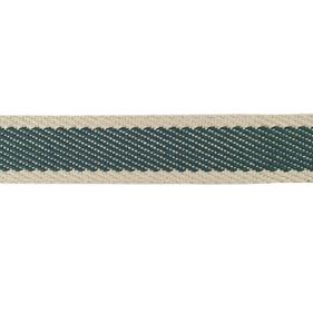 Cinta espiga rayas algodón 3 cm. - Verde - 15 metros       | MC2134-036 | CINTA RIGIDA ESPIGA RÚSTICA