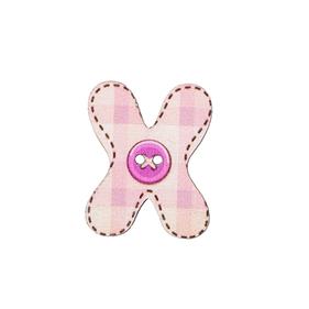 Botón madera - Letra X - 24 unid.  | FR2011-00X | ABECEDARIO BOTÓN MADERA