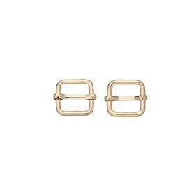 Hebilla hierro reguladora  3.8 x 20 x 20 mm. - 6 blister x 2 unid | FR5076 | FORNITURAS METÁLICAS MOCHILA Y BOLSOS