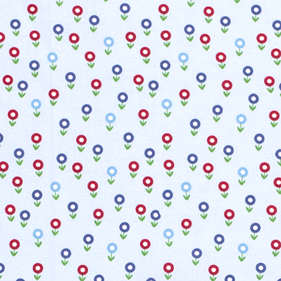 Tela popelin algodón estampado - Celeste - 1 metro | TX0321-010