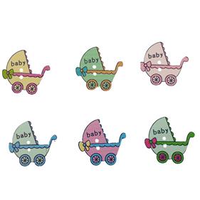 BOTÓN MADERA 3,5 CM. PINTADO BABY  | FR0347