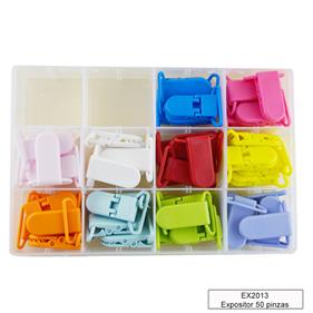Expositor 12 huecos pinza chupetero - 50 unid.  | EX2013