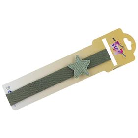 Turbante 1.5 cm. estrella pana purpurina - 12 unid.      | TU0178