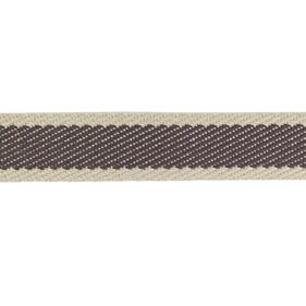 Cinta espiga rayas algodón 3 cm. - Marrón - 15 metros   | MC2134-008 | CINTA RIGIDA ESPIGA RÚSTICA