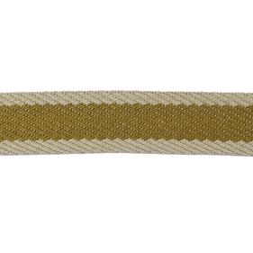 Cinta espiga rayas algodón 3 cm. - Mostaza - 15 metros  | MC2134-106 | CINTA RIGIDA ESPIGA RÚSTICA