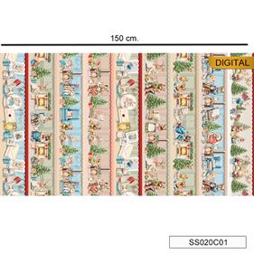 Tela digital Cenefa - Nv - 23 - Surtido - B-Fernando Maluhy - 1 metro     | SS020C01