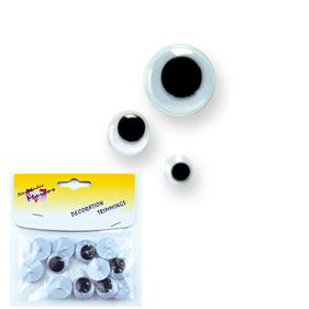 Ojos móviles -  Surt. 3 tallas - 2 Blister de 72 Unid.  | FR0124 | FR0124