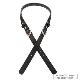 Asa polipiel 52 cm. fornitura metal - 2 unid.    | MC0114