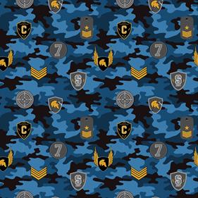 Tela algodón popelín estampado patchwork - Azul -1 metro | TX3050-0281003