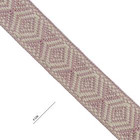 Cinta espiga étnica algodón 4 cm. - Maquillaje+Beige - 15 metros | MC2138-099 | MODELOS CINTAS ETNICAS