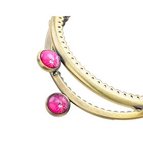 Boquilla 10.5 x 4.5 cm. ovalada metal - Bronce - 2 unid.        | MC0134