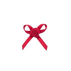 Lazo raso con flor 2.5 cm. - 12 unid. | CM2013