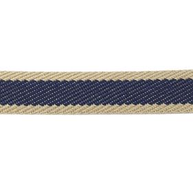 Cinta espiga rayas algodón 3 cm. - Marino - 15 metros  | MC2134-003 | CINTA RIGIDA ESPIGA RÚSTICA