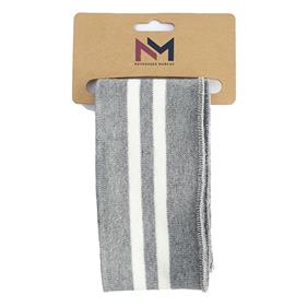 CINTURA ELÁSTICA RAYAS gris claro - blanco | TX1005