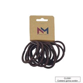 Coletero goma cordón grueso - Marrón - 144 unid. | CL0361