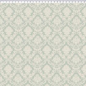 Tela algodón patchwork  SECRET GARDEN - Verde Menta - Millyta - 1 m.        | MV043C02