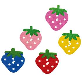 BOTÓN MADERA 28 MM. PINTADO FRESA | FR0346